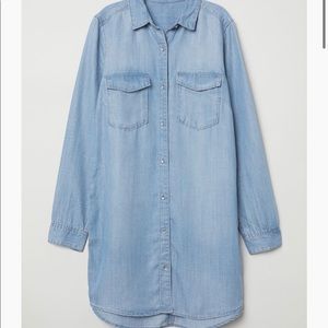 H&M long chambray shirt